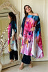 Black Satin Print Fusion Set